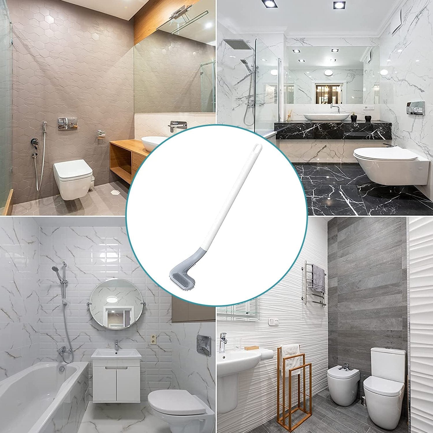 Golf-themed toilet cleaner brush and holder. Golf-themed toilet cleaner brush and holder.